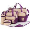 Hot 5pc Baby multifunction Changing Diaper Nappy Mummy Mother Handbag Bags    black - Mega Save Wholesale & Retail - 4