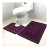 Embroidery Toilet Seat 2pcs Set Foot Mat Carpet hippo - Mega Save Wholesale & Retail - 1