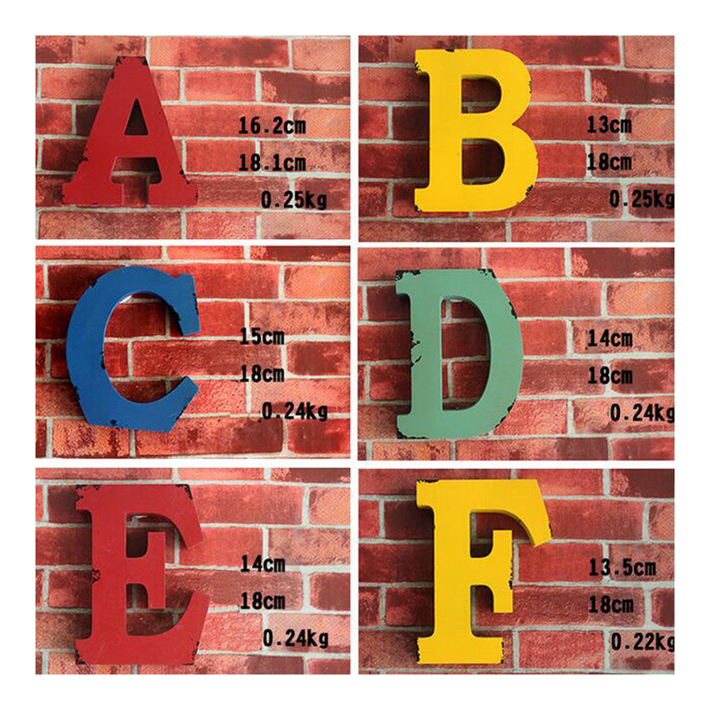 America Vintage Letters Wall Hanging Decoration   X - Mega Save Wholesale & Retail - 1