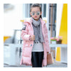 Winter Boy Girl Children Garment Long Down Coat   pink   120cm - Mega Save Wholesale & Retail - 1