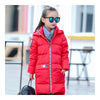 Winter Boy Girl Children Garment Long Down Coat   red   120cm - Mega Save Wholesale & Retail - 1