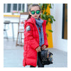 Winter Boy Girl Children Garment Long Down Coat   red   120cm - Mega Save Wholesale & Retail - 2