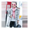 Winter Boy Girl Children Garment Long Down Coat   grey   120cm - Mega Save Wholesale & Retail - 1