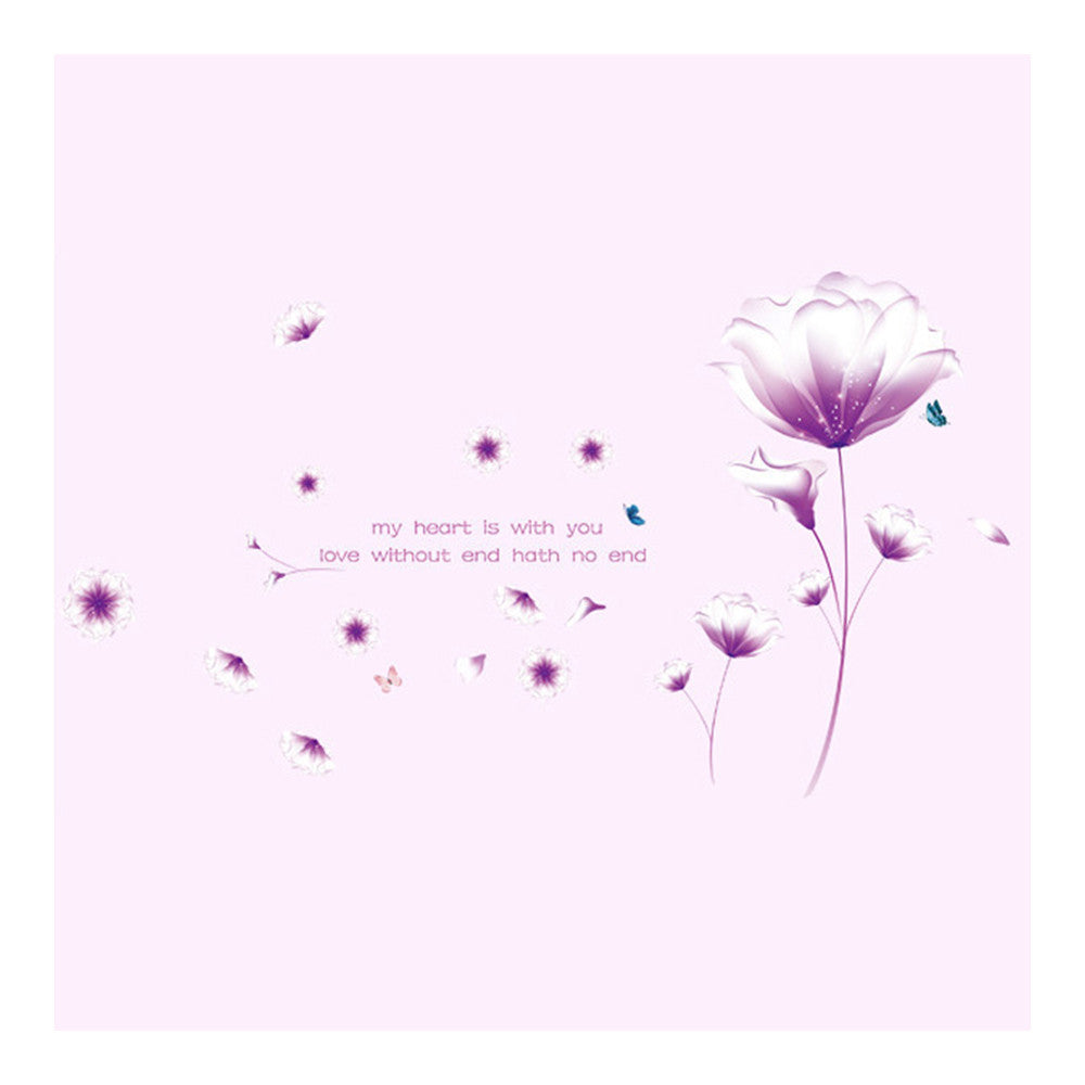 Wallpaper Wall Sticker Flower Creative Removeable - Mega Save Wholesale & Retail - 1