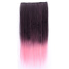 Gradient Ramp Five Cards Hair Extension Wig    dark brown to pink - Mega Save Wholesale & Retail