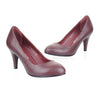 Plain Thin Shoes All-match High Heel Low-cut Round Last Plus Size  brown - Mega Save Wholesale & Retail - 2