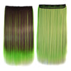 5 Cards Long Straight Hair Extension Wig    dark brown grass bright yellow bleach and dye