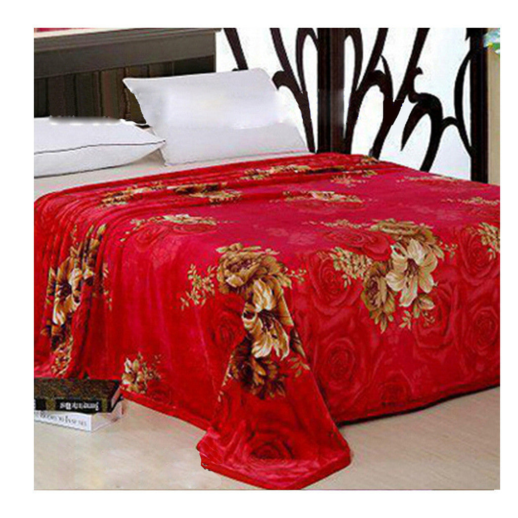 Two-side Blanket Bedding Throw Coral fleece Super Soft Warm Value 180cm 03 - Mega Save Wholesale & Retail