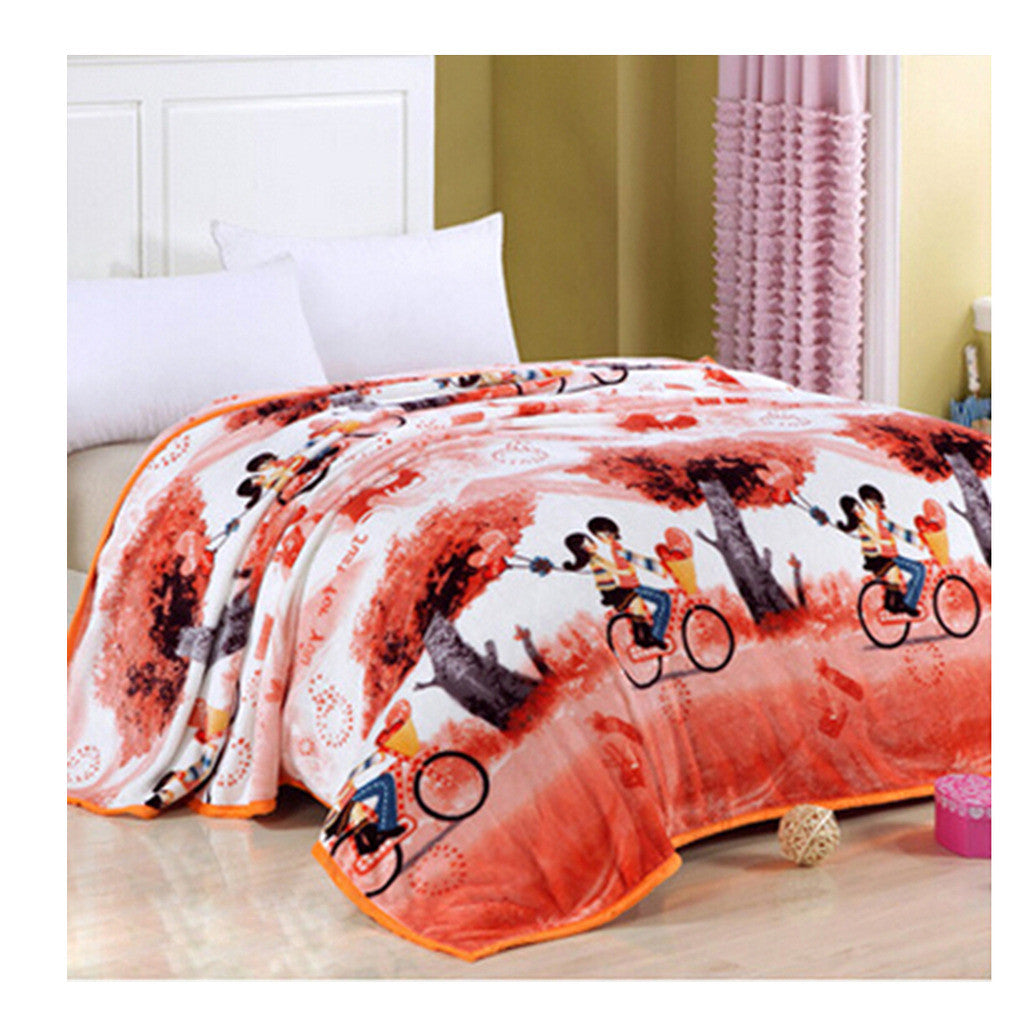 Two-side Blanket Bedding Throw Coral fleece Super Soft Warm Value 200cm 04 - Mega Save Wholesale & Retail