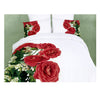 Cotton Active floral 3D printing Quilt Duvet Sheet Cover Sets 4PC Set 01 - Mega Save Wholesale & Retail