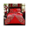 Bed Quilt Duvet Sheet Cover 4PC Set Upscale Cotton Sanded simple but elegant  009 - Mega Save Wholesale & Retail