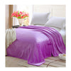 Plush Soft Queen Soild Color Micro fleece Bed Throw Blanket 200cm Purple - Mega Save Wholesale & Retail