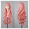 Women New Fashion Women Girl 80cm Wavy Curly Long Hair Full Cosplay Party Sexy Lolita wig  Sakura powder - Mega Save Wholesale & Retail