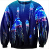 Womens Mens 3D Print Realistic Space Galaxy Animals Hoodie Sweatshirt Top Jumper jellyfish - Mega Save Wholesale & Retail