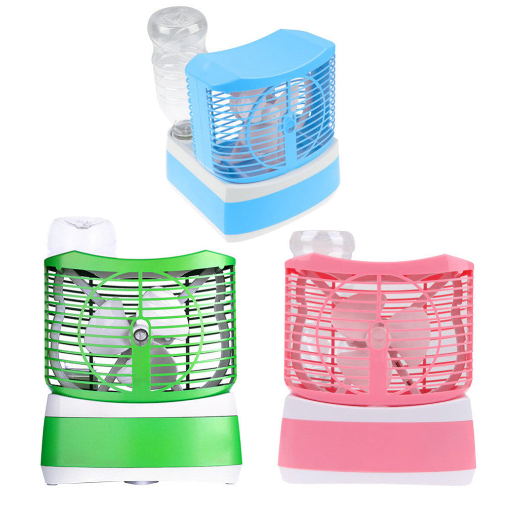 Summer Icy Hot new creative snowman humidification fan Blue - Mega Save Wholesale & Retail - 1
