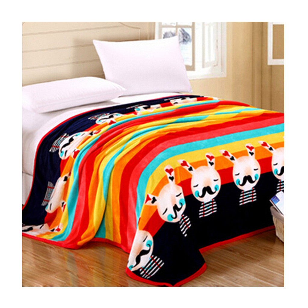 Two-side Blanket Bedding Throw Coral fleece Super Soft Warm Value  07 - Mega Save Wholesale & Retail