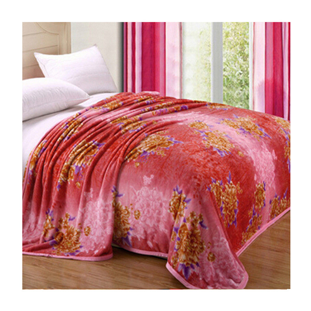 Two-side Blanket Bedding Throw Coral fleece Super Soft Warm Value  08 - Mega Save Wholesale & Retail