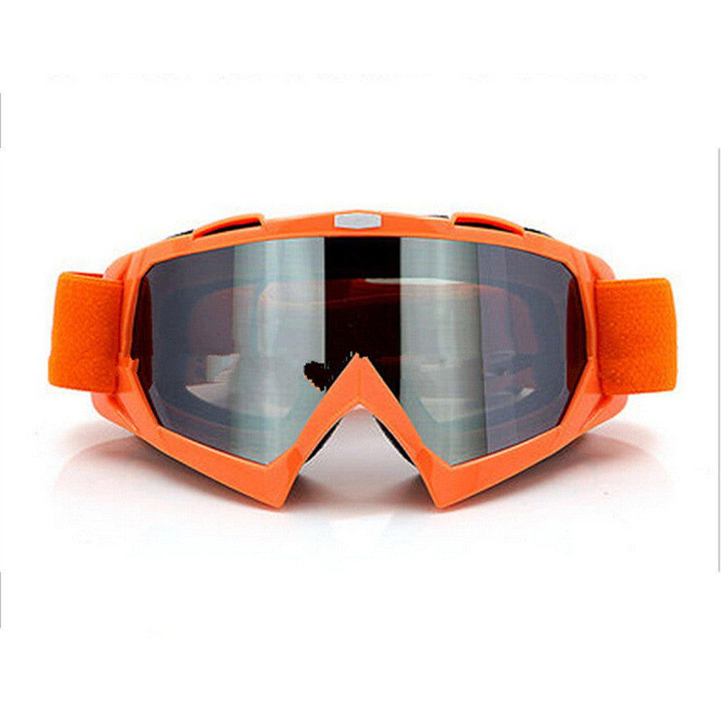 Adult Colourful double Lens Snow Ski Snowboard Goggles Motocross Anti-Fog Fashion Eye Protection Orange Silver - Mega Save Wholesale & Retail