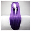 Women Fashion 100CM/39" Long straight Cosplay Fashion Wig heat resistant resistant Hair Full Wigs  Deep purple - Mega Save Wholesale & Retail