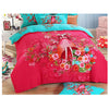Bed Quilt Duvet Sheet Cover 4PC Set Upscale Cotton Sanded simple but elegant  013 - Mega Save Wholesale & Retail