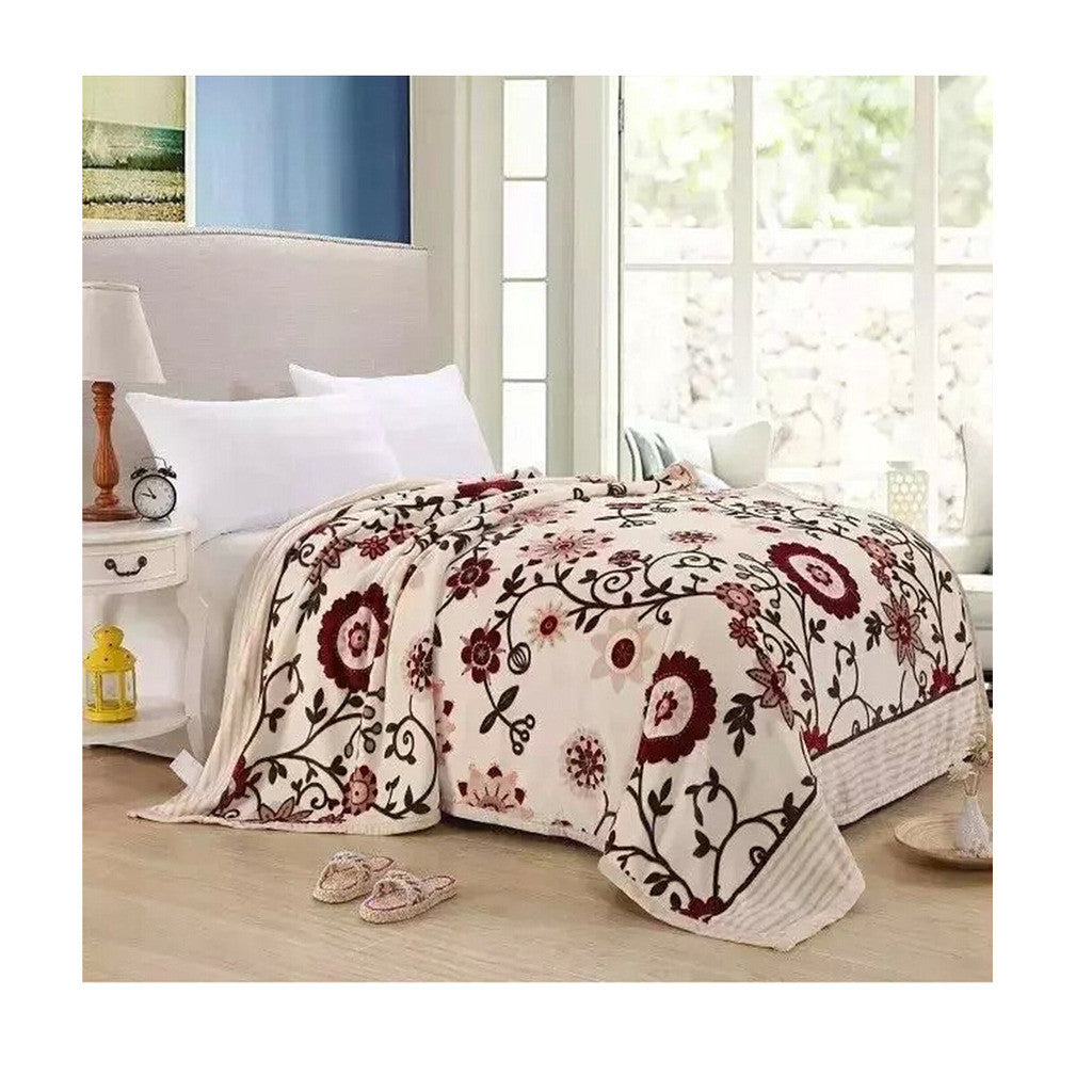 Two-side Blanket Bedding Throw Coral fleece Super Soft Warm Value 200cm 26 - Mega Save Wholesale & Retail
