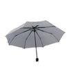 Pure Colour Folding Umbrella Compact Light weight Anti-UV Rain Sun Umbrella Black - Mega Save Wholesale & Retail - 5