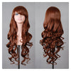 Women New Fashion Women Girl 80cm Wavy Curly Long Hair Full Cosplay Party Sexy Lolita wig  brown - Mega Save Wholesale & Retail