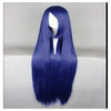 Women Fashion 100CM/39" Long straight Cosplay Fashion Wig heat resistant resistant Hair Full Wigs  Blue - Mega Save Wholesale & Retail