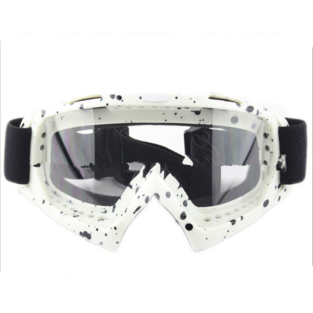 Adult Colourful double Lens Snow Ski Snowboard Goggles Motocross Anti-Fog Fashion Eye Protection Black and White Lucency - Mega Save Wholesale & Retail
