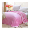 Plush Soft Queen Soild Color Micro fleece Bed Throw Blanket 180cm Pink - Mega Save Wholesale & Retail