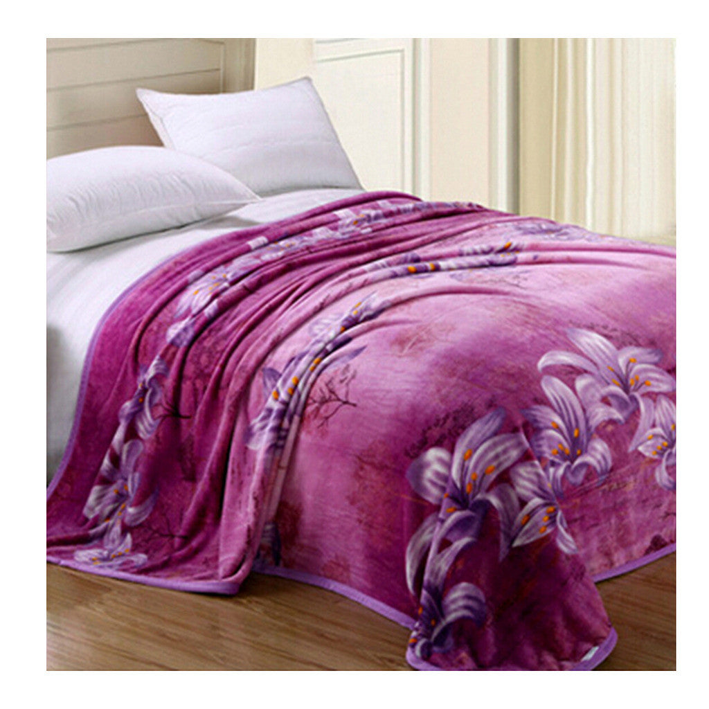 Two-side Blanket Bedding Throw Coral fleece Super Soft Warm Value  02 - Mega Save Wholesale & Retail