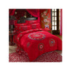 Bed Quilt Duvet Sheet Cover 4PC Set Upscale Cotton Sanded simple but elegant  008 - Mega Save Wholesale & Retail