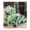 3D Flower Queen King Size Bed Quilt/Duvet Sheet Cover 4PC Set Cotton Sanded 016 - Mega Save Wholesale & Retail