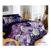 3D Flower Queen King Size Bed Quilt/Duvet Sheet Cover 4PC Set Cotton Sanded 001 - Mega Save Wholesale & Retail