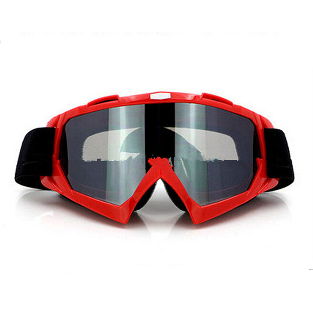 Adult Colourful double Lens Snow Ski Snowboard Goggles Motocross Anti-Fog Fashion Eye Protection Red Silver - Mega Save Wholesale & Retail