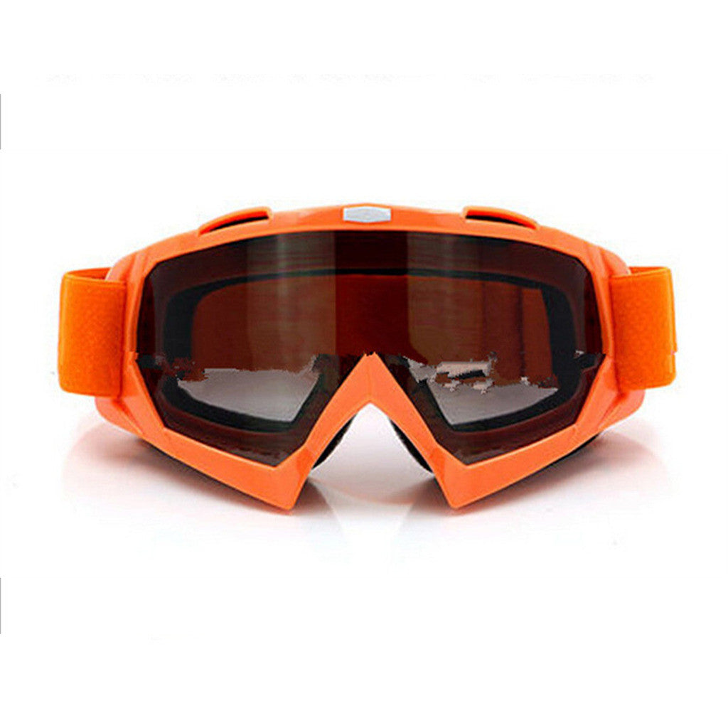 Adult Colourful double Lens Snow Ski Snowboard Goggles Motocross Anti-Fog Fashion Eye Protection Orange Tea - Mega Save Wholesale & Retail