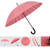 Fashion umbrella Water Activated Flower appeared once wet Windproof Princess Novelty Umbrella Black - Mega Save Wholesale & Retail - 2