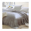 Plush Soft Queen Soild Color Micro fleece Bed Throw Blanket  Gray - Mega Save Wholesale & Retail