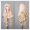 Women New Fashion Women Girl 80cm Wavy Curly Long Hair Full Cosplay Party Sexy Lolita wig Yellow - Mega Save Wholesale & Retail