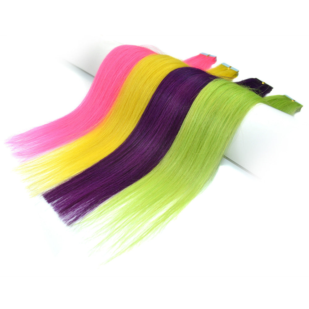 Invisible Hair Extension Colorful Wig Glue   black rose red ZPU-07