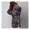 Plus Size Middle Long Loose Shirt   blue   M - Mega Save Wholesale & Retail - 3