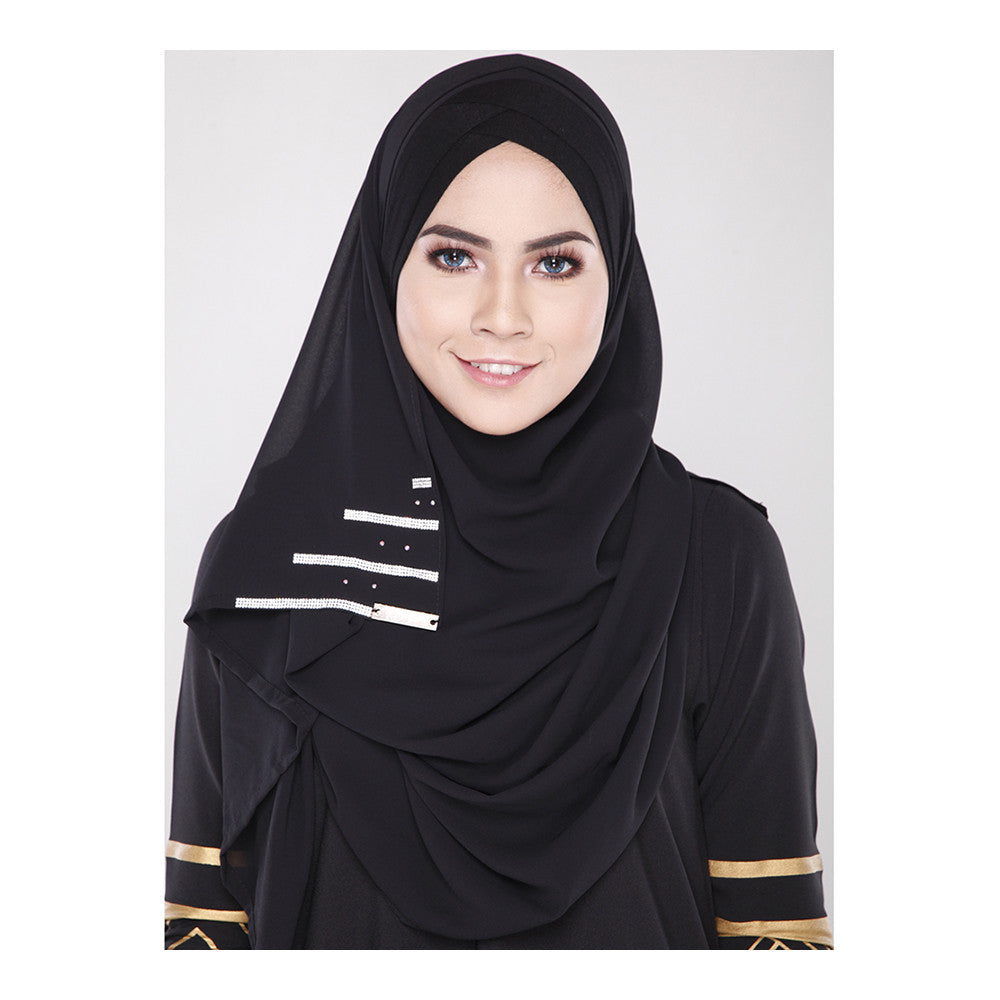 Muslim Fashionable Scarf   black