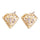 Diamond Shape Earrings   white - Mega Save Wholesale & Retail - 1