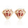 Diamond Shape Earrings    red - Mega Save Wholesale & Retail - 1