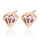 Diamond Shape Earrings    purple - Mega Save Wholesale & Retail - 1