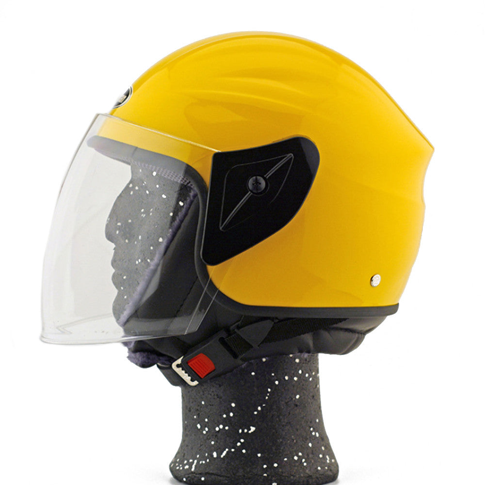 Motorcycle Motor Bike Scooter Safety Helmet 101   yellow - Mega Save Wholesale & Retail - 1