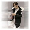 Winter Down Coat Woman Middle Long Loose Thick   black   S - Mega Save Wholesale & Retail - 3