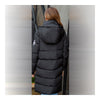 Winter Hooded Loose Middle Long Woman Down Coat  black   M - Mega Save Wholesale & Retail - 3