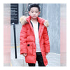 Winhter Boy Middle Long Thick Down Coat Children Garments   red   140cm - Mega Save Wholesale & Retail - 1