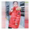 Winhter Boy Middle Long Thick Down Coat Children Garments   red   140cm - Mega Save Wholesale & Retail - 2